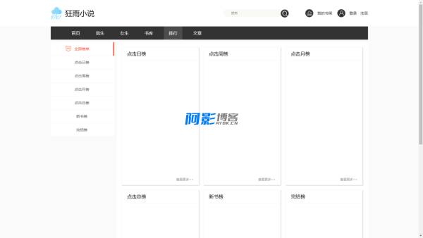 狂雨小说CMS:轻量级自适应小说网站搭建解决方案,分类:📋整站源码,发布时间:2025-09-18 image.png